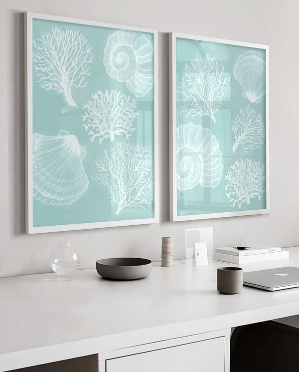 Coastal Bathroom Art Without the Starfish