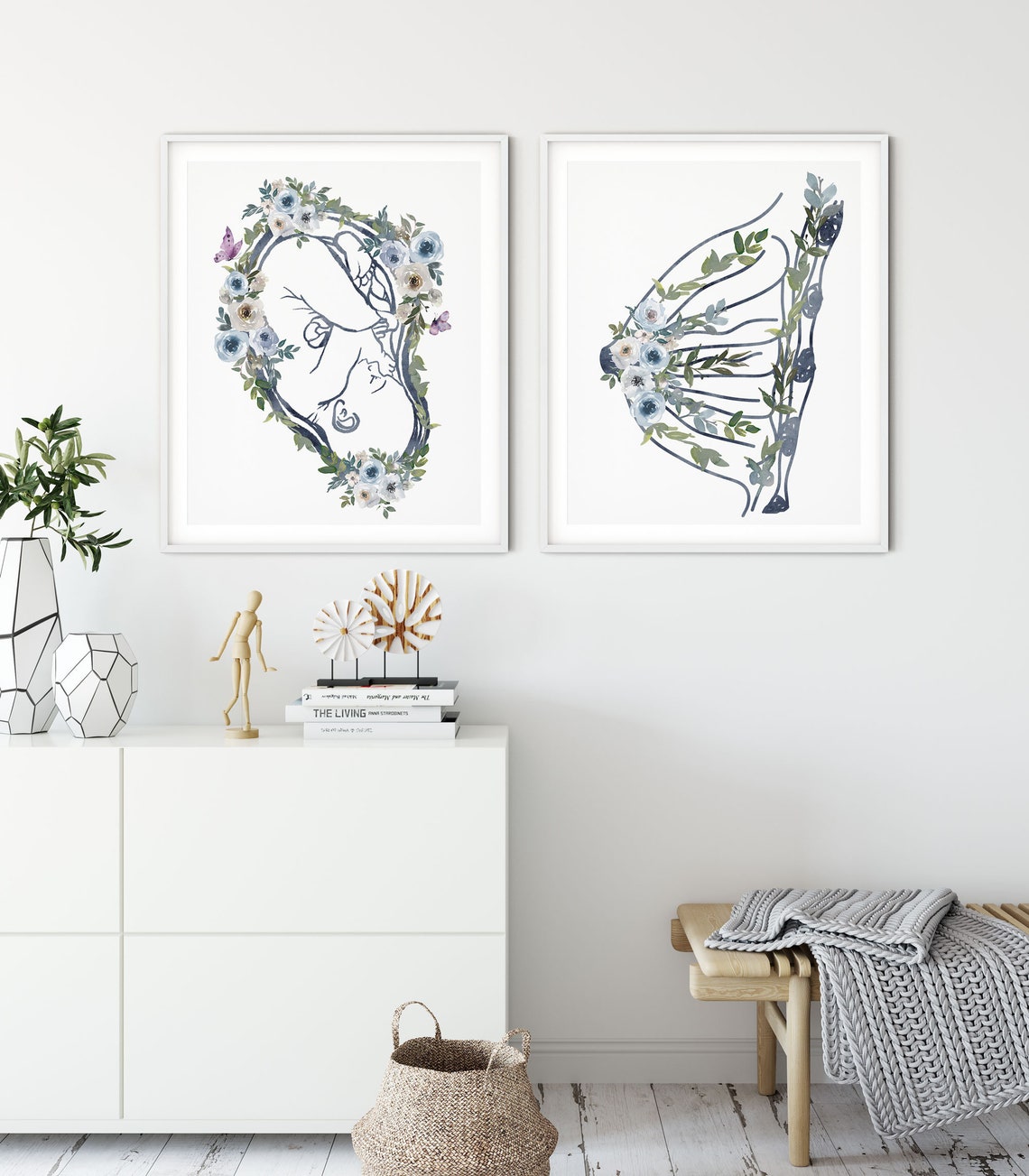 Midwife gift, Gynecologist Art, Obgyn Print, Doula Gift, Pregnancy Anatomy, Doctor Office Decor, Midwife Appreciation Gift