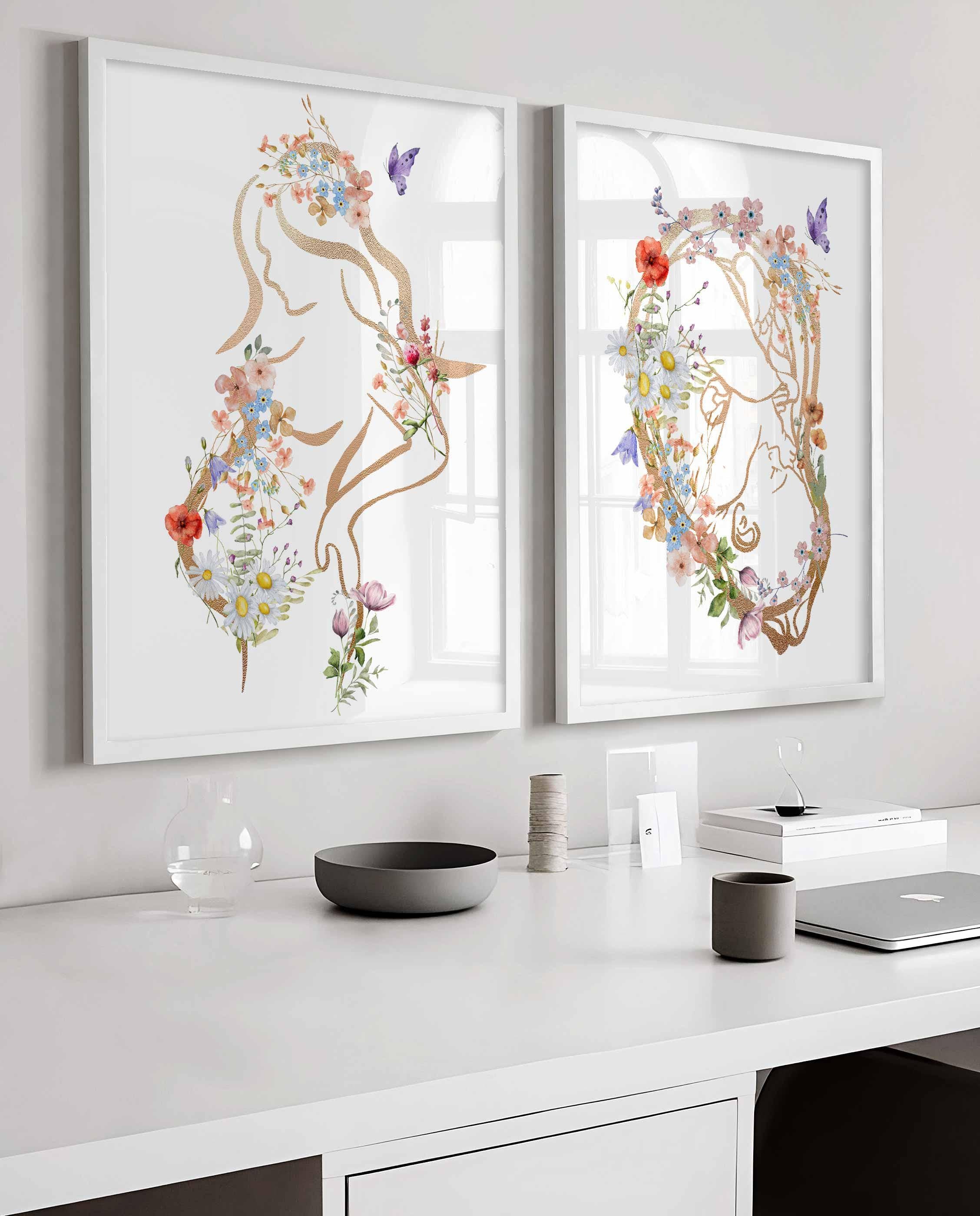 Arte de pared de embarazo, regalo para estudiante de partería, lámina de ginecología, regalo para ginecólogo, obstetricia, graduación de doula y partera, agradecimiento a la partera Imagen secundaria del producto