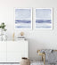 Navy Blue Wall Art Print, Set of 2 Beach Themed Decor