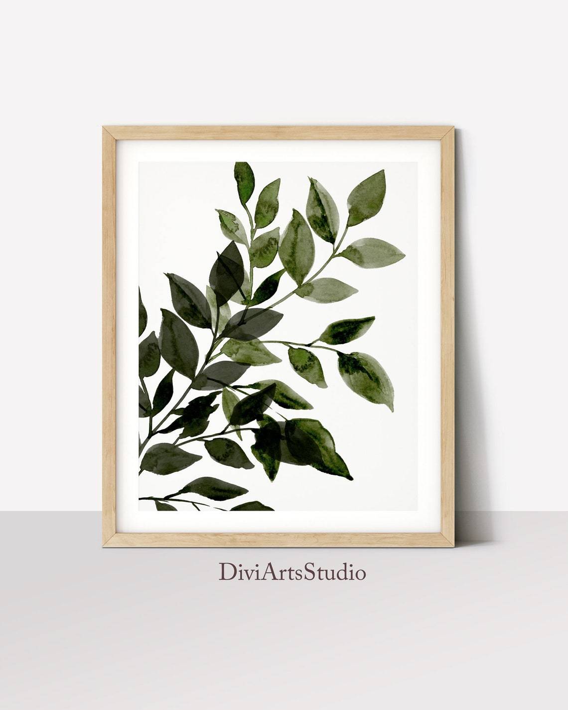 Eucalyptus Wall Print, Botanical Leaf Print Main image