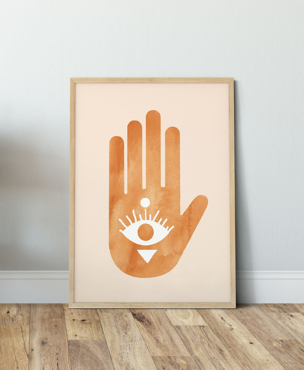 evil eye hand art print Main image