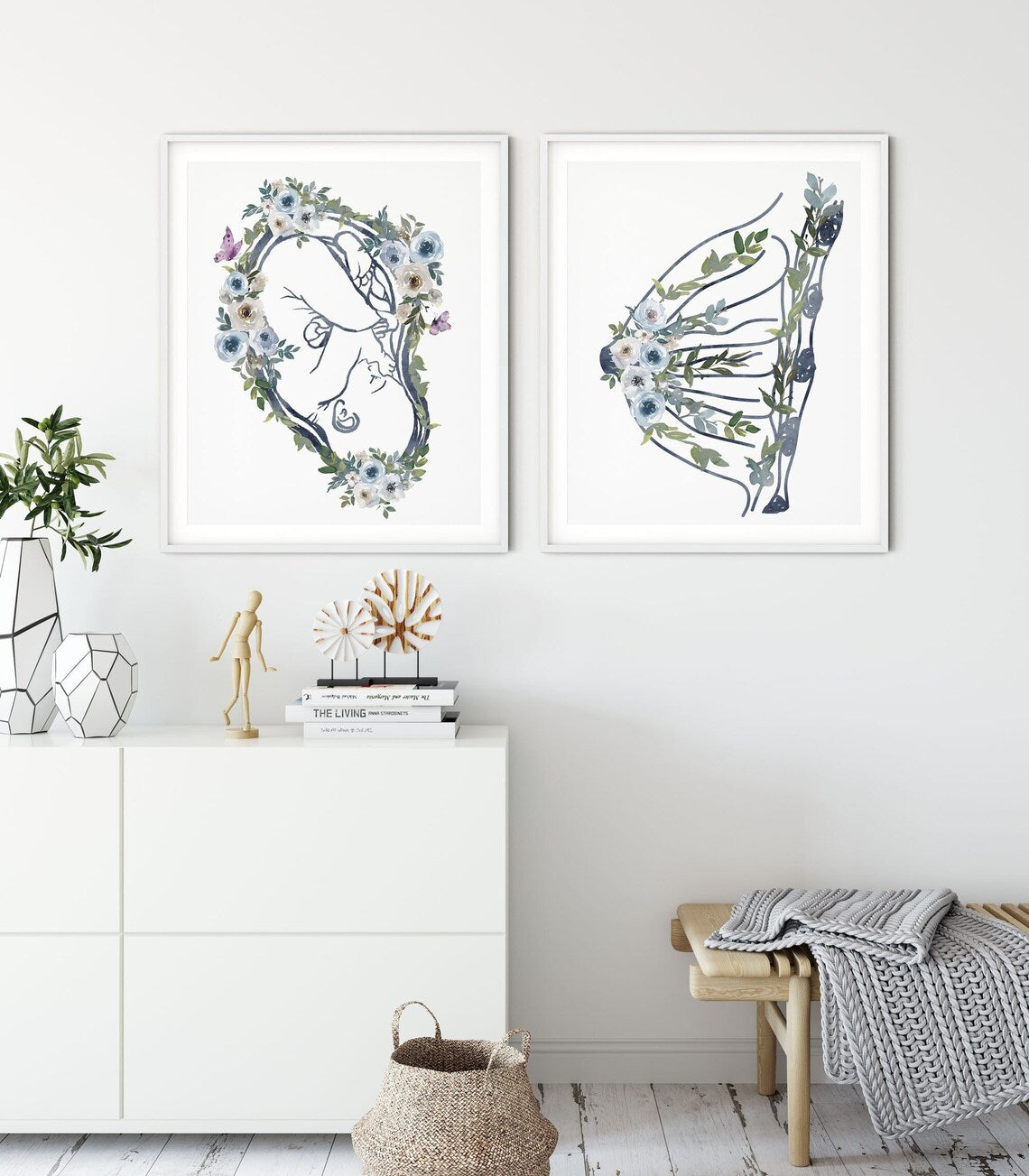 Student Midwife and Gynecologist Art Prints - Obstetric Gift Set for Doula and Midwife Graduation - Appreciation Artwork Main image