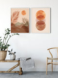 sun desert print art wall decor