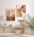 sun desert prints set of 2